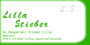lilla stieber business card